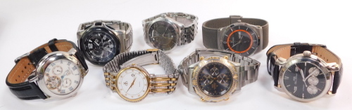 Gentleman's dress wristwatches, to include Skagen., Vaan., Konrad., and Tissot. (7)