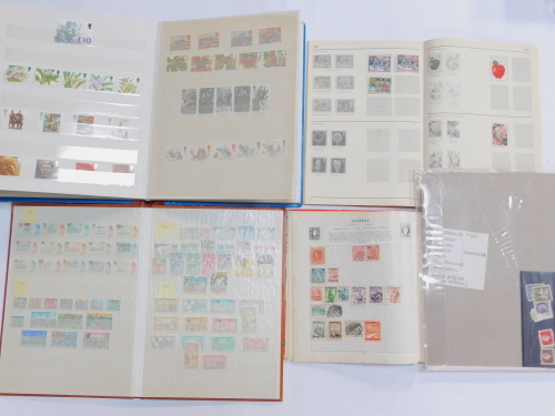 Philately. GB EII, mint commemorative sets, 1984 onwards, further GB and British Commonwealth stamps, mint and used, an album of world stamps, Royal Air Force first day covers.