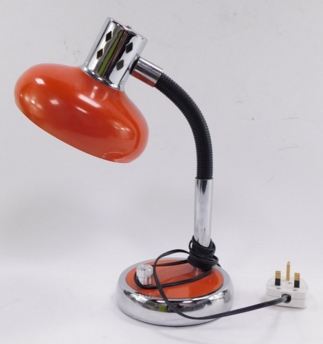 A 1980's anglepoise desk lamp, 40cm high.