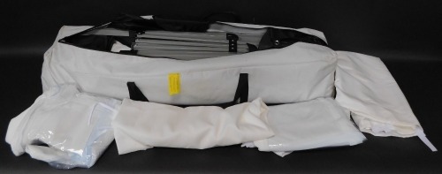 A gazebo, in carry case.