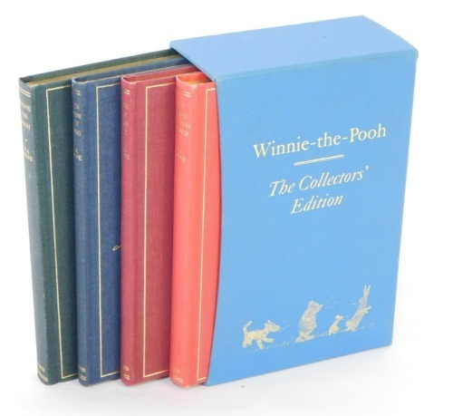 Milne (A A). Winnie The Pooh., The House At Pooh Corner., We Are Six., and When We Were Young., collector's edition, published by Methuen, in blue case.