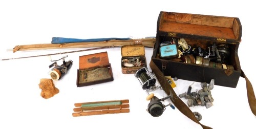 Fishing tackle, to include Pen No 155 reel, fishing lures, rods, etc. (a quantity)
