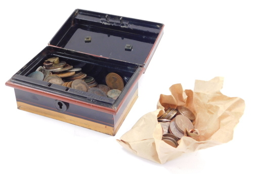 British and foreign coins, to include Georgian pennies, etc. (a quantity)