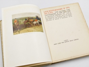 A group of hunting related books, Simpson (Charles) Leicestershire and Its Hunts, Holt (Peter) The Keen Fox Hunters Miscellany: Country Life Gentleman's Pursuits, Sparke (Lesley) The Art of Shooting and Rough Shoot Management, and Stranger (Joyce) The Run - 2