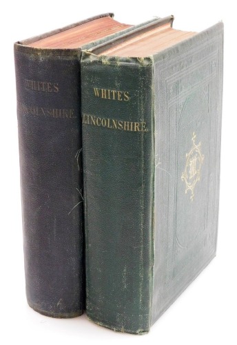 A copy of Whites Directory of Lincolnshire, with green boards dated 1872, and another. (2)