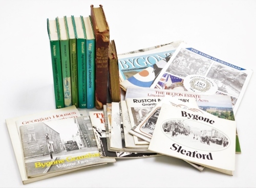 Books. Lincolnshire related, Murrays Handbook Lincolnshire, Pre-historic Lincolnshire, various others, Bygone Sleaford, Bygone Grantham, various other local related books, Georgian Houses in Grantham, etc. (a quantity)