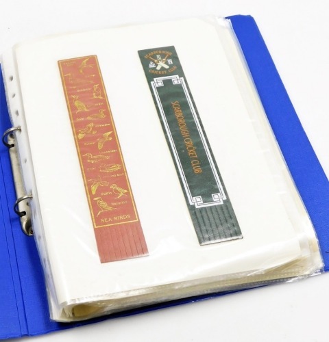 A quantity of bookmarks, Scarborough Crick Club, Nation Trust, The Prisoner, England Christian Heritage 1997, etc. (1 album)