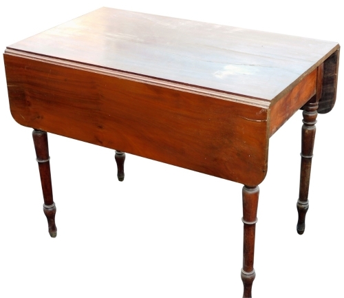 A 19thC mahogany Pembroke table.