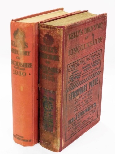 A Kelly's Directory of Lincolnshire for 1930, and another for 1933. (2)