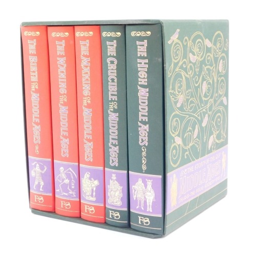 Folio Society. A cased set of The Birth Of The Middle Ages, The Waning Of The Middle Ages, The Making Of The Middle Ages, The Crucible Of The Middle Ages, and The High Middle Ages, in slip case. (5)