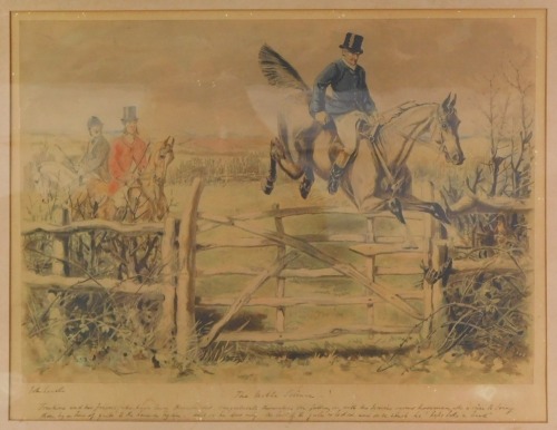 C D Cresswell after John Leech. Hunting print, titled 'The Noble Science', 52cm x 56cm, framed and glazed.