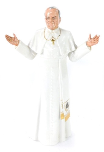 A Royal Doulton Pope John Paul II figure HN2888, 25cm high.