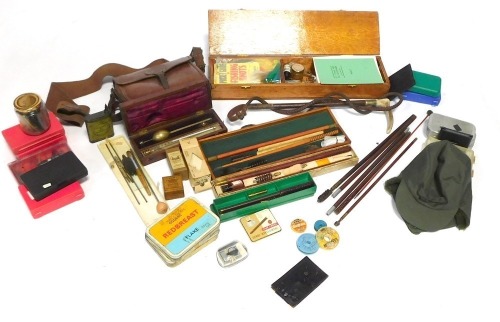 Fishing tackle and accessories, fly ties, fishing hats, fly fishing reels, Salmon Fishing guide book, etc. (2 boxes)