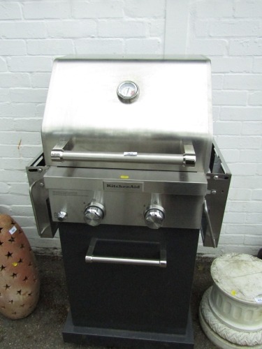 A Kitchen Aid gas barbecue.