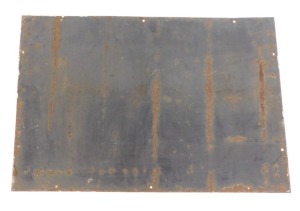 A Brooke Bond Tea enamel advertising sign, on orange ground with chequered border, 51cm x 76cm. - 2