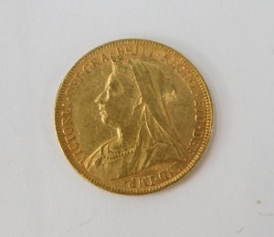 A Victorian full gold sovereign, dated 1895. - 2