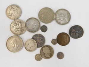 Various silver and other coins, to include an 1897 crown, loose coinage, etc. - 2