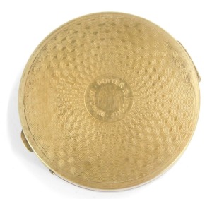 A Canadian silver one ounce coin, and simulated enamel decorated compact, depicting lady with heathers. (2) - 3