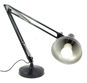 A black Anglepoise desk lamp, 104cm fully extended.
