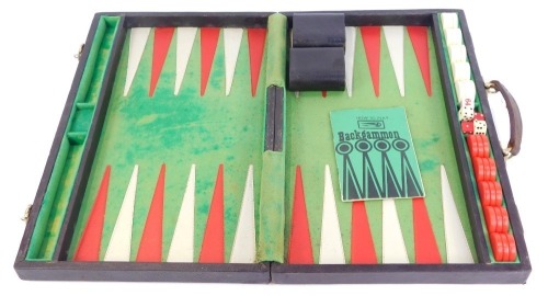 Harrods Backgammon, in fitted carrying case.