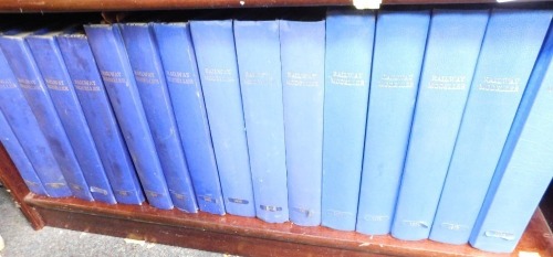 Railway Modeller Magazines, 1960's to 1980's in blue ring binders. (22)