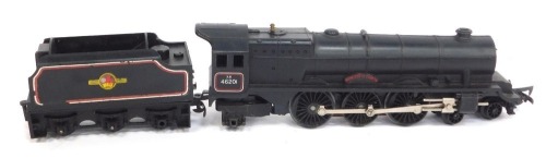 A Hornby Princess Elizabeth OO gauge locomotive and tender, in black livery 4-6-2, 46201.